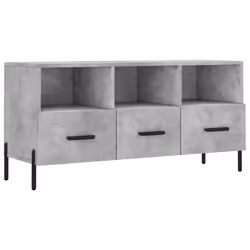 vidaXL TV Cabinet TV Unit Media Cabinet TV Stand Concrete Grey Engineered Wood