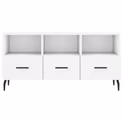 vidaXL TV Cabinet TV Unit Sideboard Media Unit TV Stand White Engineered Wood - Additional view 4