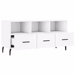 vidaXL TV Cabinet TV Unit Sideboard Media Unit TV Stand White Engineered Wood - Additional view 5