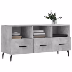 vidaXL TV Cabinet TV Unit Media Cabinet TV Stand Concrete Grey Engineered Wood