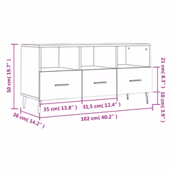 vidaXL TV Cabinet TV Unit Media Cabinet TV Stand Grey Sonoma Engineered Wood
