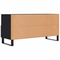 vidaXL TV Cabinet TV Unit Sideboard Media Unit TV Stand Black Engineered Wood - Additional view 7