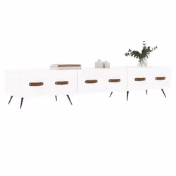 vidaXL TV Cabinet TV Unit Media Cabinet TV Stand Concrete Grey Engineered Wood - white - Additional view 2