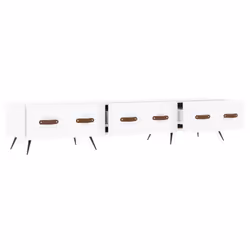 vidaXL TV Cabinet TV Unit Media Cabinet TV Stand Concrete Grey Engineered Wood - white - Additional view 5