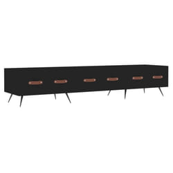vidaXL TV Cabinet TV Unit Media Cabinet TV Stand Concrete Grey Engineered Wood - black