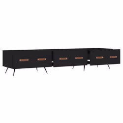 vidaXL TV Cabinet TV Unit Media Cabinet TV Stand Concrete Grey Engineered Wood - black - Additional view 5