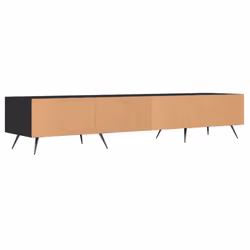 vidaXL TV Cabinet TV Unit Media Cabinet TV Stand Concrete Grey Engineered Wood - black - Additional view 7