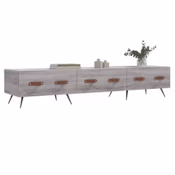 vidaXL TV Cabinet TV Unit Media Cabinet TV Stand Concrete Grey Engineered Wood - grey sonoma - Additional view 2