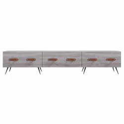 vidaXL TV Cabinet TV Unit Media Cabinet TV Stand Concrete Grey Engineered Wood - grey sonoma - Additional view 4