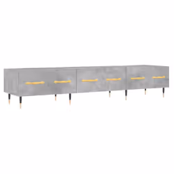 vidaXL TV Cabinet TV Unit Media Unit Sideboard TV Stand Black Engineered Wood - concrete grey
