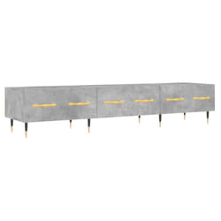 vidaXL TV Cabinet TV Unit Media Unit Sideboard TV Stand Black Engineered Wood - concrete grey