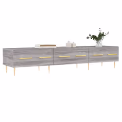 vidaXL TV Cabinet TV Unit Media Cabinet TV Stand Smoked Oak Engineered Wood - grey sonoma - Additional view 2