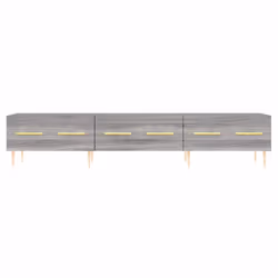 vidaXL TV Cabinet TV Unit Media Cabinet TV Stand Smoked Oak Engineered Wood - grey sonoma - Additional view 4