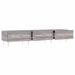 vidaXL TV Cabinet TV Unit Media Cabinet TV Stand Smoked Oak Engineered Wood - grey sonoma - Additional view 5