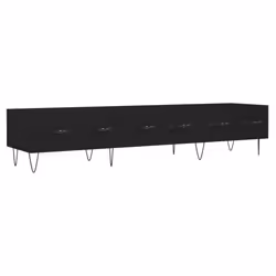 vidaXL TV Cabinet TV Unit Media Cabinet TV Stand Concrete Grey Engineered Wood - black
