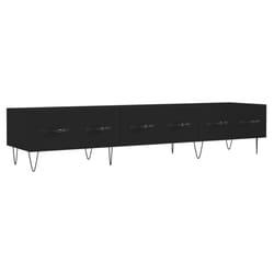 vidaXL TV Cabinet TV Unit Media Cabinet TV Stand Concrete Grey Engineered Wood - black