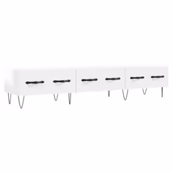 vidaXL TV Cabinet TV Unit Media Cabinet TV Stand Concrete Grey Engineered Wood - high gloss white