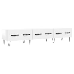 vidaXL TV Cabinet TV Unit Media Cabinet TV Stand Concrete Grey Engineered Wood - high gloss white