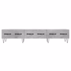 vidaXL TV Cabinet TV Unit Media Cabinet TV Stand Concrete Grey Engineered Wood - concrete grey - Additional view 4