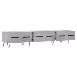 vidaXL TV Cabinet TV Unit Media Cabinet TV Stand Concrete Grey Engineered Wood - concrete grey - Additional view 5