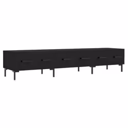 vidaXL TV Cabinet TV Unit Media Cabinet TV Stand Sonoma Oak Engineered Wood - black