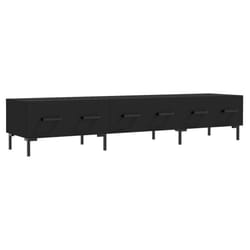 vidaXL TV Cabinet TV Unit Media Cabinet TV Stand Sonoma Oak Engineered Wood - black