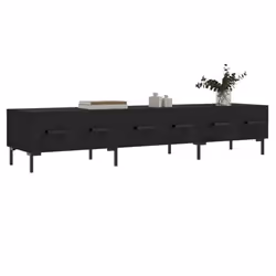 vidaXL TV Cabinet TV Unit Media Cabinet TV Stand Sonoma Oak Engineered Wood - black
