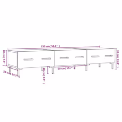 vidaXL TV Cabinet TV Unit Media Cabinet TV Stand Sonoma Oak Engineered Wood - grey sonoma