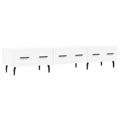 vidaXL TV Cabinet TV Console Sideboard Media Console White Engineered Wood - white