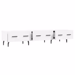vidaXL TV Cabinet TV Console Sideboard Media Console White Engineered Wood - white - Additional view 5