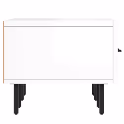 vidaXL TV Cabinet TV Console Sideboard Media Console White Engineered Wood - high gloss white - Additional view 6