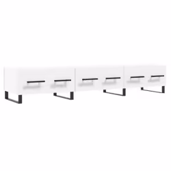 vidaXL TV Cabinet TV Console Sideboard Media Console White Engineered Wood - white