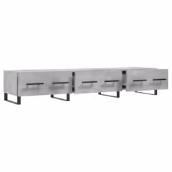 vidaXL TV Cabinet TV Console Sideboard Media Console White Engineered Wood - concrete grey - Additional view 5