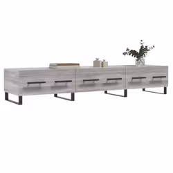vidaXL TV Cabinet TV Console Sideboard Media Console White Engineered Wood - grey sonoma