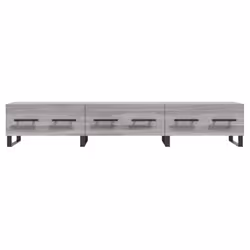 vidaXL TV Cabinet TV Console Sideboard Media Console White Engineered Wood - grey sonoma - Additional view 4