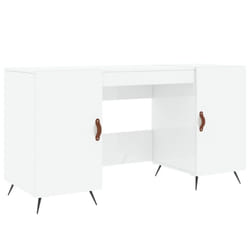 vidaXL Desk Computer Desk Writing Table Office Table Work Desk Engineered Wood - high gloss white