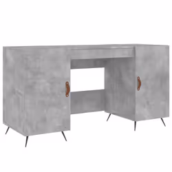 vidaXL Desk Computer Desk Writing Table Office Table Work Desk Engineered Wood - concrete grey