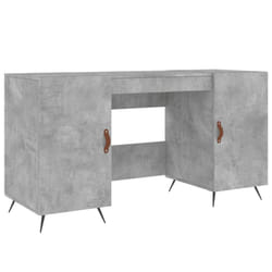 vidaXL Desk Computer Desk Writing Table Office Table Work Desk Engineered Wood - concrete grey