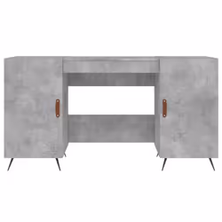 vidaXL Desk Computer Desk Writing Table Office Table Work Desk Engineered Wood - concrete grey - Additional view 5