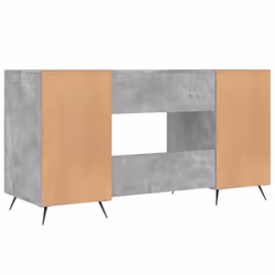 vidaXL Desk Computer Desk Writing Table Office Table Work Desk Engineered Wood - concrete grey - Additional view 7