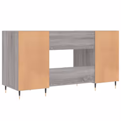 vidaXL Desk Computer Desk Writing Table Office Work Desk White Engineered Wood - grey sonoma - Additional view 7