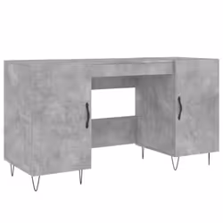vidaXL Desk Computer Desk Writing Table Work Table Sonoma Oak Engineered Wood - concrete grey
