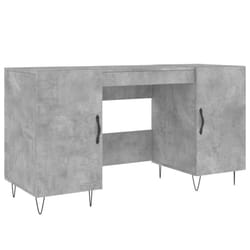 vidaXL Desk Computer Desk Writing Table Work Table Sonoma Oak Engineered Wood - concrete grey