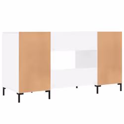 vidaXL Desk Computer Desk Writing Table Work Table Smoked Oak Engineered Wood - white - Additional view 7