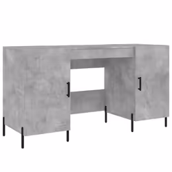 vidaXL Desk Computer Desk Writing Table Work Table Sonoma Oak Engineered Wood - concrete grey