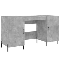 vidaXL Desk Computer Desk Writing Table Work Table Sonoma Oak Engineered Wood - concrete grey