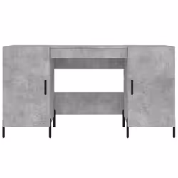vidaXL Desk Computer Desk Writing Table Work Table Sonoma Oak Engineered Wood - concrete grey - Additional view 5