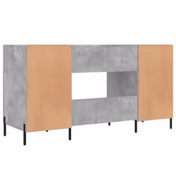 vidaXL Desk Computer Desk Writing Table Work Table Sonoma Oak Engineered Wood - concrete grey - Additional view 7
