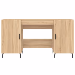 vidaXL Desk Computer Desk Writing Table Office Work Desk White Engineered Wood - sonoma oak