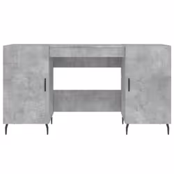 vidaXL Desk Computer Desk Writing Table Office Work Desk White Engineered Wood - concrete grey - Additional view 7